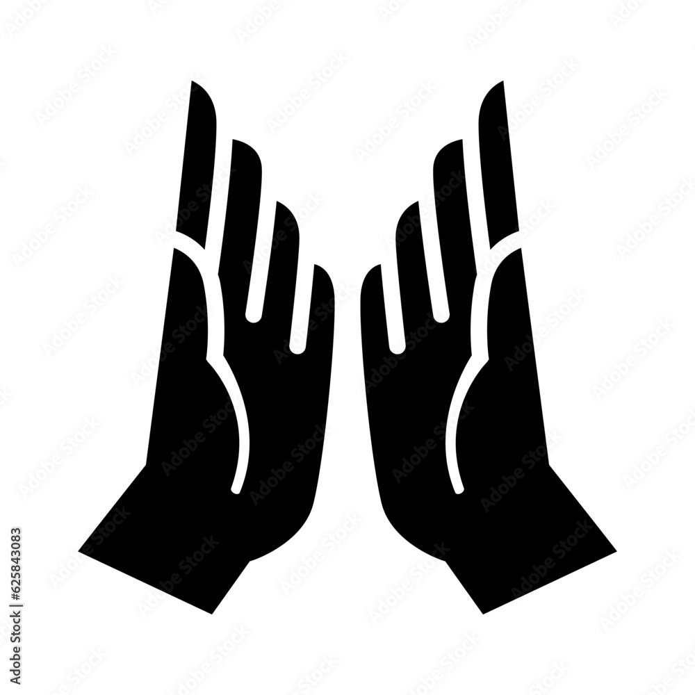 Obraz premium Hi five icon