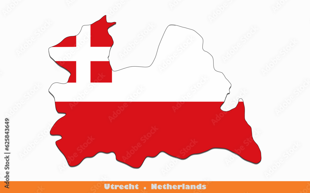 Obraz premium Utrecht Flag - Province of the Netherlands (EPS)