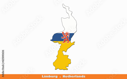 Limburg Flag -  Province of the Netherlands (EPS)