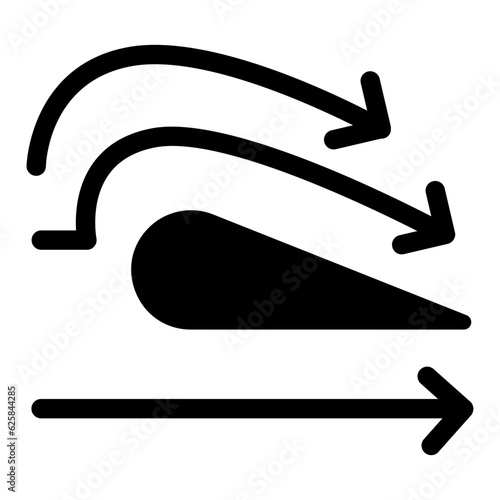 Aerodynamic icon