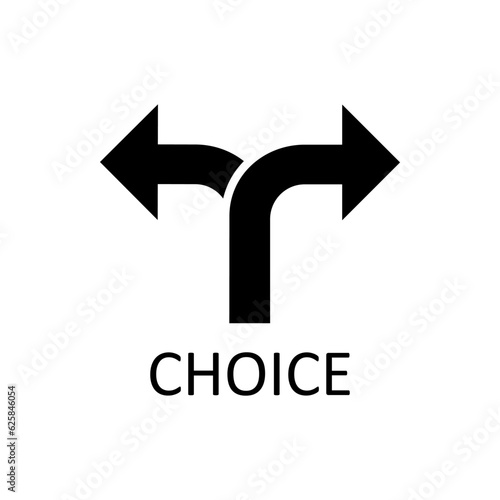 Choice Icon. Confuse, Inconsistent. Alternate Symbol - Vector.        