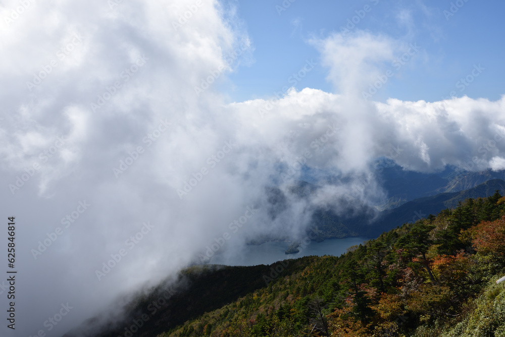 Climbing  Mount Nantai, Tochigi, Japan 