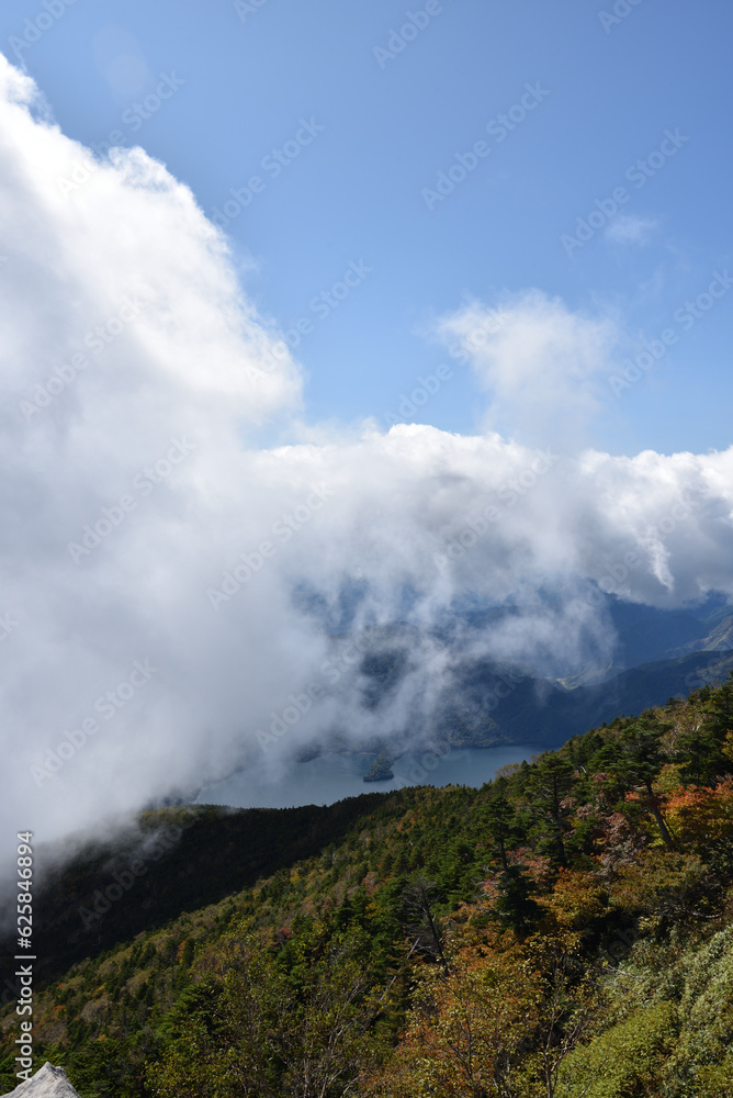 Climbing  Mount Nantai, Tochigi, Japan 