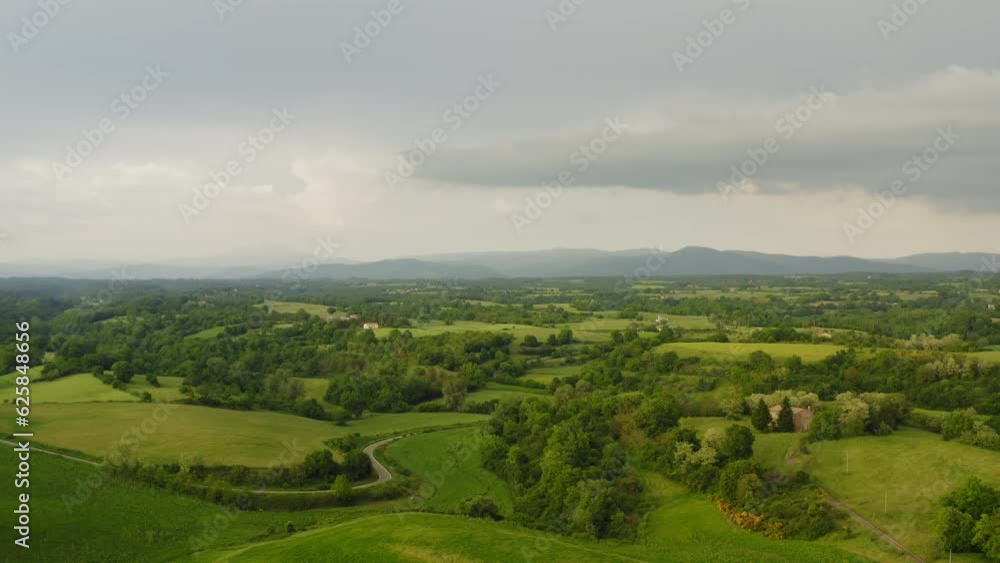 Green in Tuscany in Spring aerial view Green in Tuscany in Spring aerial view