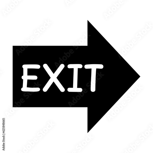 Exit way icon
