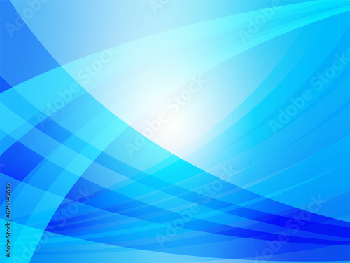 鮮やかカラーで透明感のあるデジタルイメージの波形抽象背景_ライトブルー