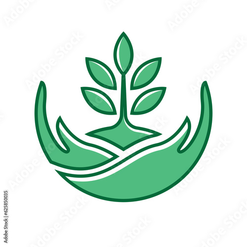 Tree leaf vector logo design