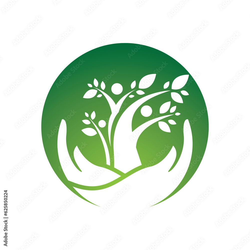 Tree leaf vector logo design Tree leaf vector logo design