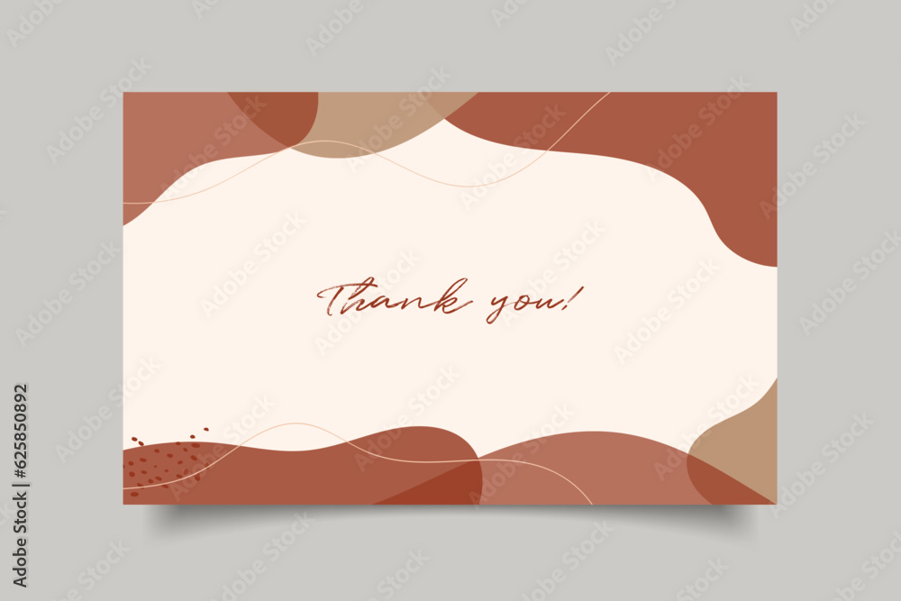 Thank you wedding card aesthetic template design Thank you wedding card aesthetic template design