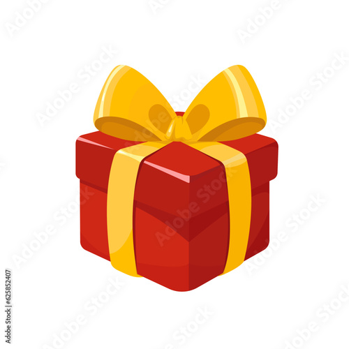 Box ribbons  isolated on white background. Surprise carton for event. eps 10