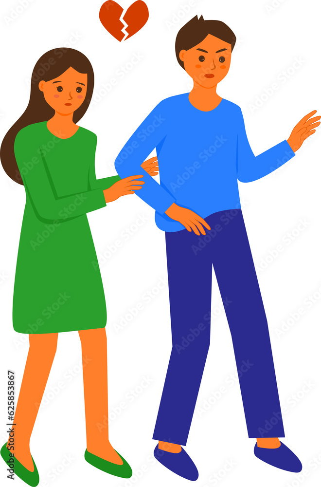 Bad relationship between couples. Bad relationship between couples.