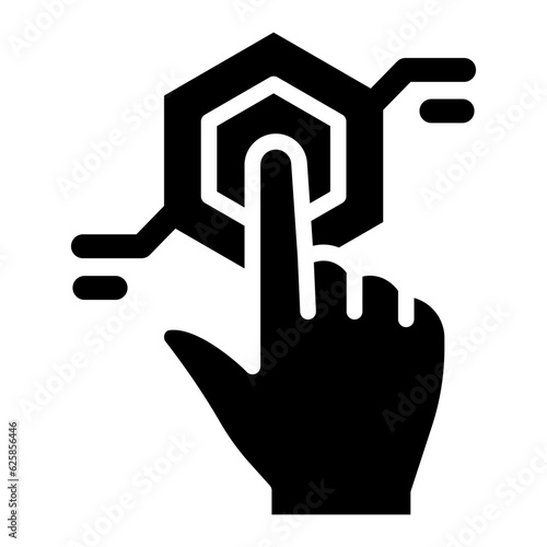 Blockchain technology icon