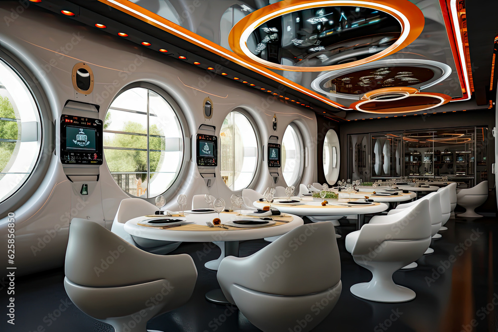 Fototapeta premium technology restaurant of the future