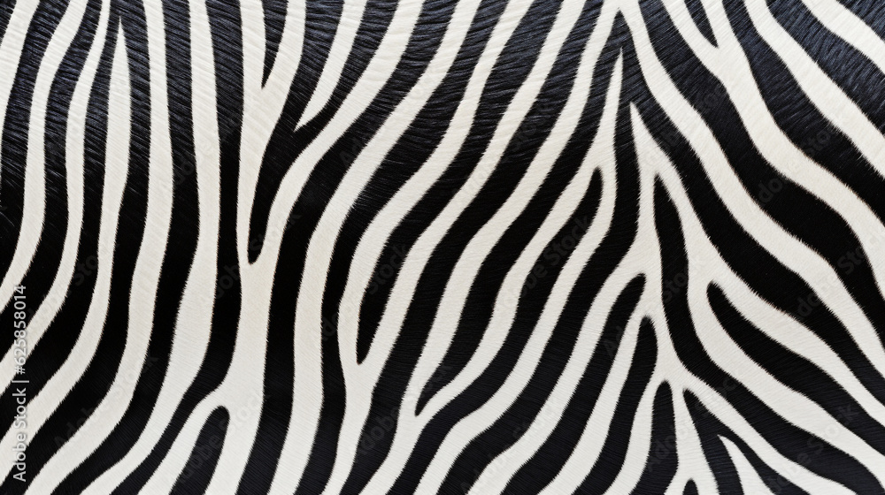 Close-up of stripes on zebra fur, Created using generative AI tools. Close-up of stripes on zebra fur, Created using generative AI tools.