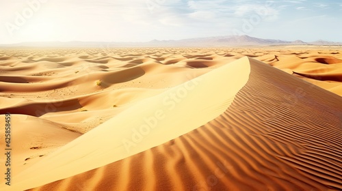 Desert sand dunes in Sinai desert