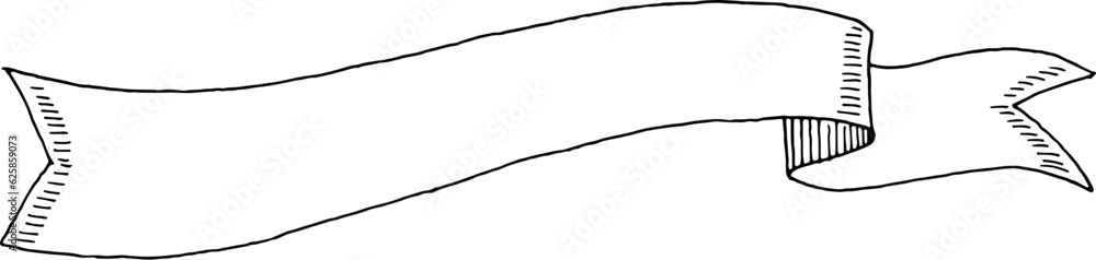 hand drawn ribbon frame hand drawn ribbon frame