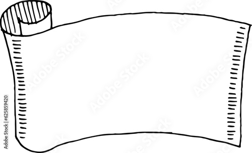 hand drawn ribbon frame