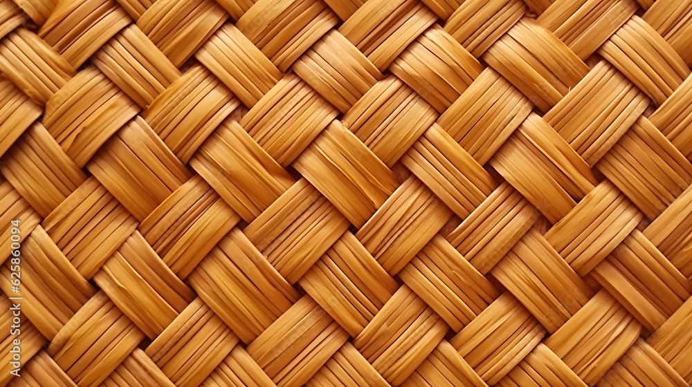 Close-Up of Natural Woven Basket Texture, Highlighting Organic Material and Craftsmanship. Generative Ai. Close-Up of Natural Woven Basket Texture, Highlighting Organic Material and Craftsmanship. Generative Ai.
