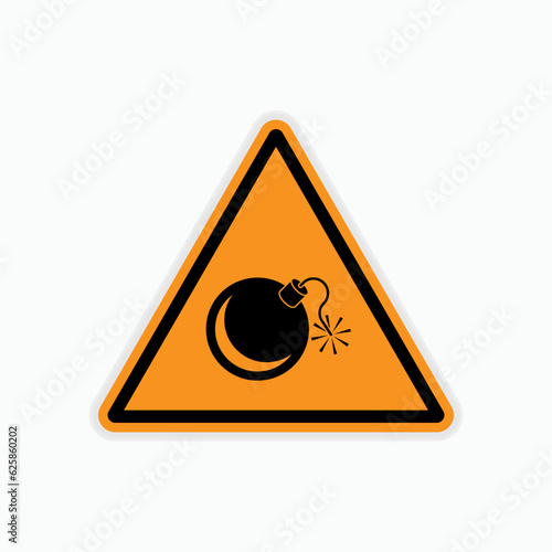 Explosive Icon. Explode Element, Blasted Material Symbol. Applied for Design Element, Presentation, Website or Apps.