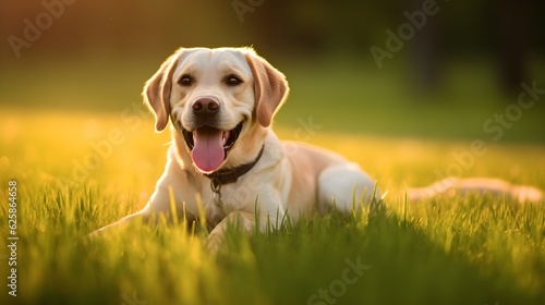 Beautiful cute Smiling Labrador Retriever - Generative AI