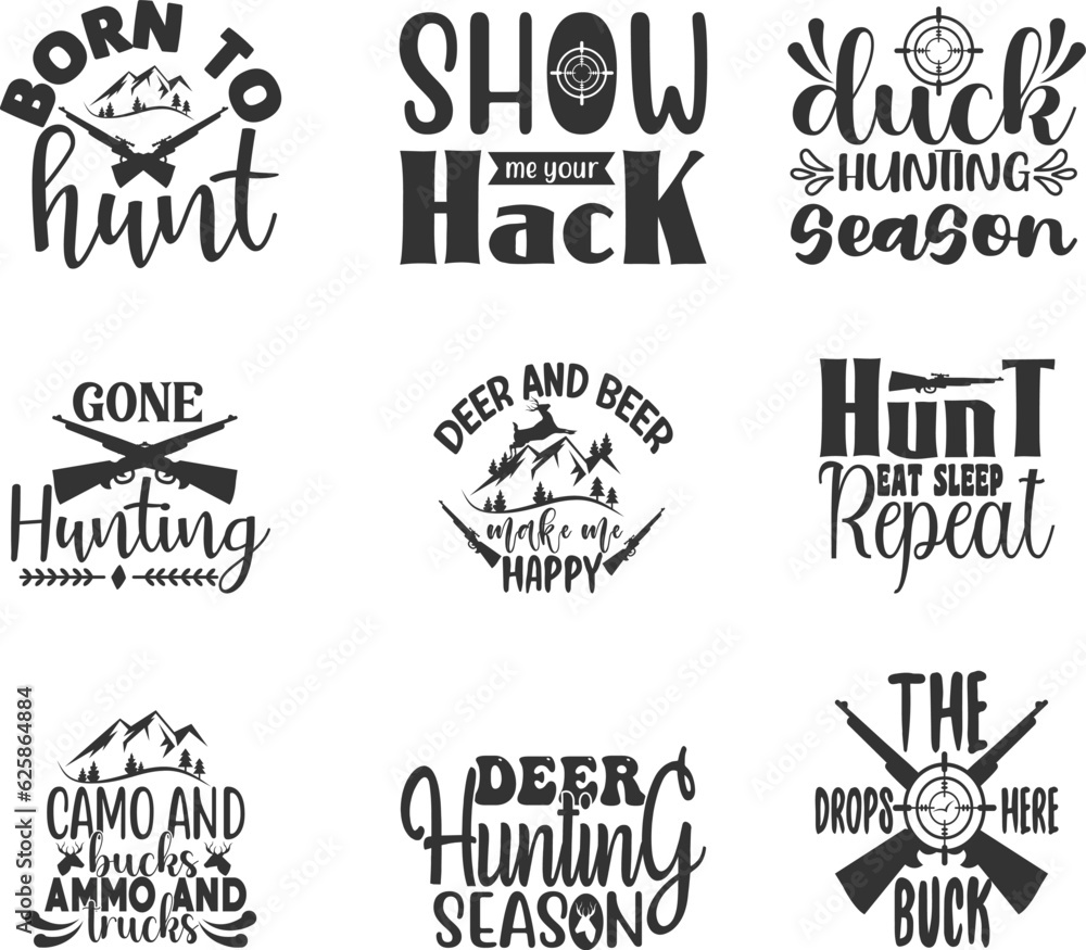 Hunting Quotes SVG Bundle Hunting Quotes SVG Bundle