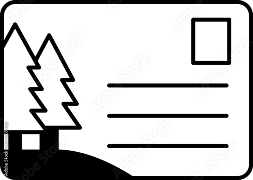 postcard  icon