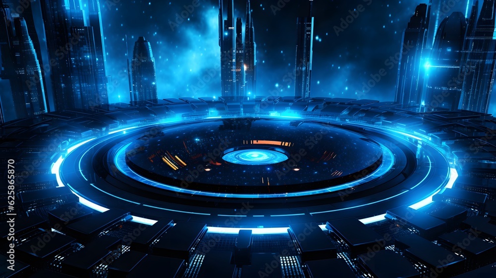 Space technology background Space technology background