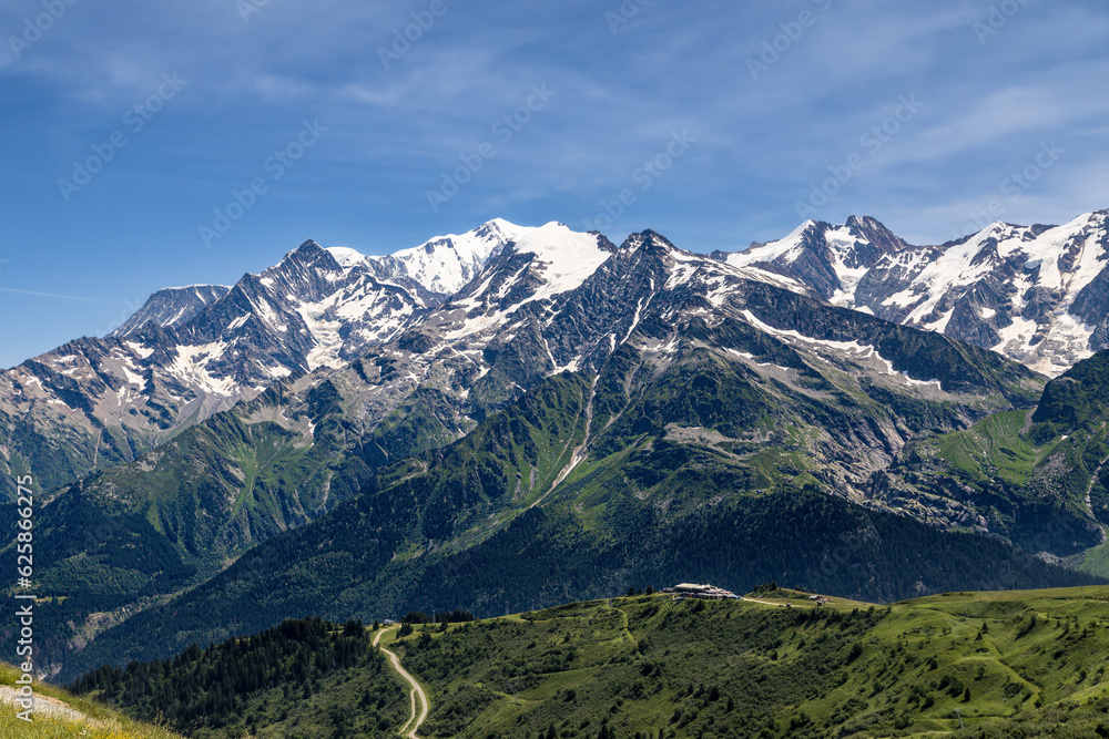 Mont-Blanc, seen from Beaufortain Mont-Blanc, seen from Beaufortain