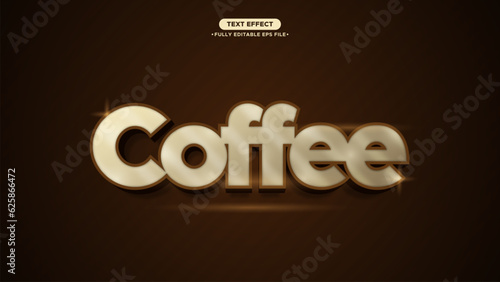 Coffee Premium and Elegant Style Text Effect Fully Editable Font and Text