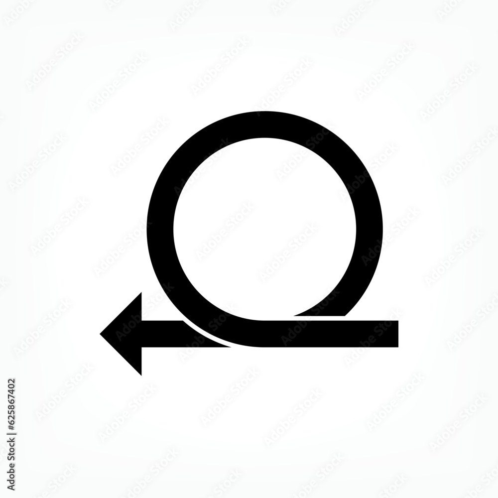 Loop Icon. Turn, Rotation. Refresh Symbol - Vector. Loop Icon. Turn, Rotation. Refresh Symbol - Vector.