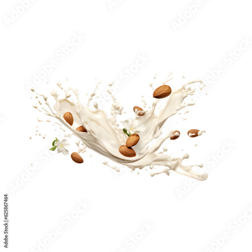 Coffee splash with coffee beans isolated on transparent or white background  png