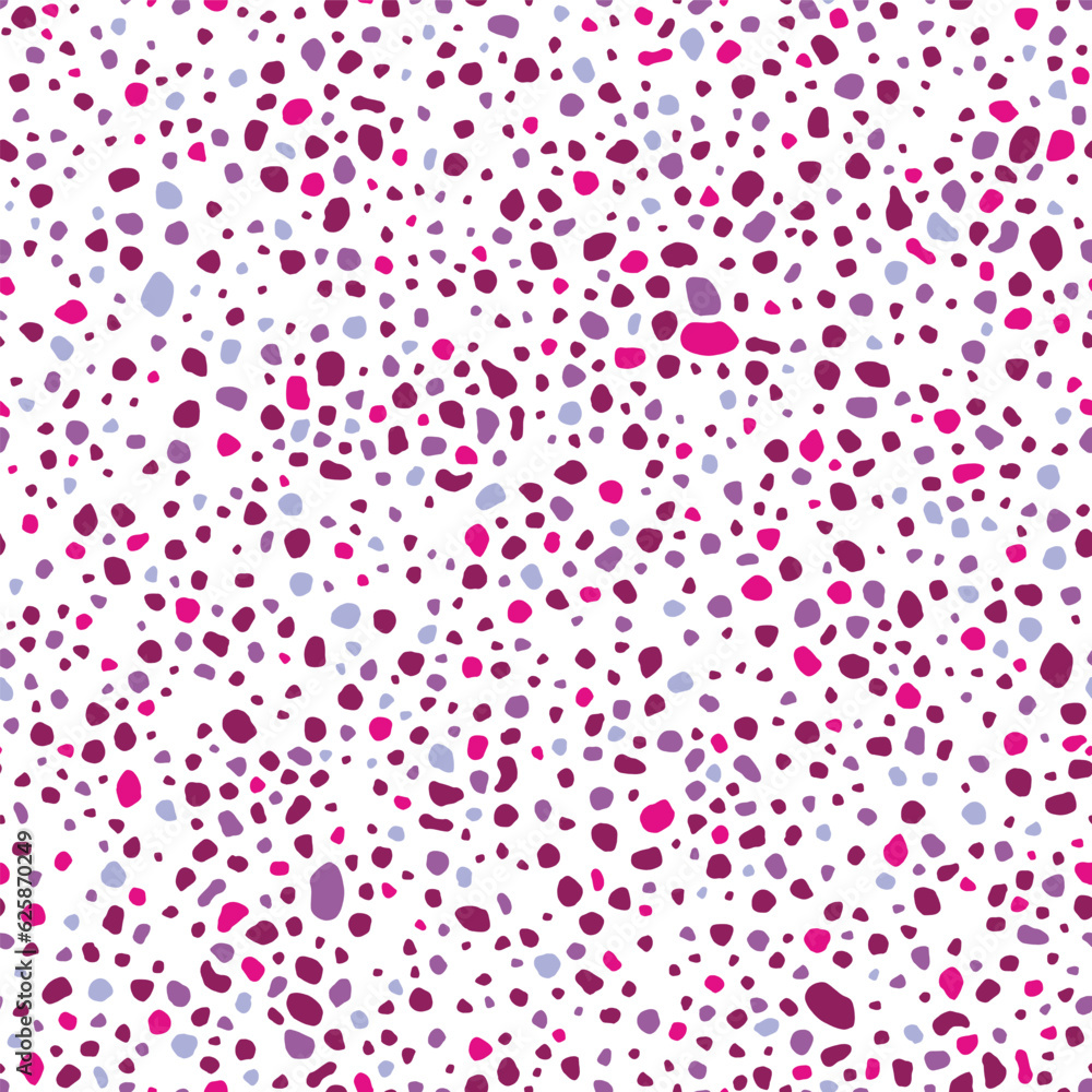 Irregular spots and blobs seamless pattern