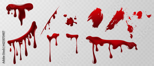 halloween blood blood drip design for banner template vector illustration