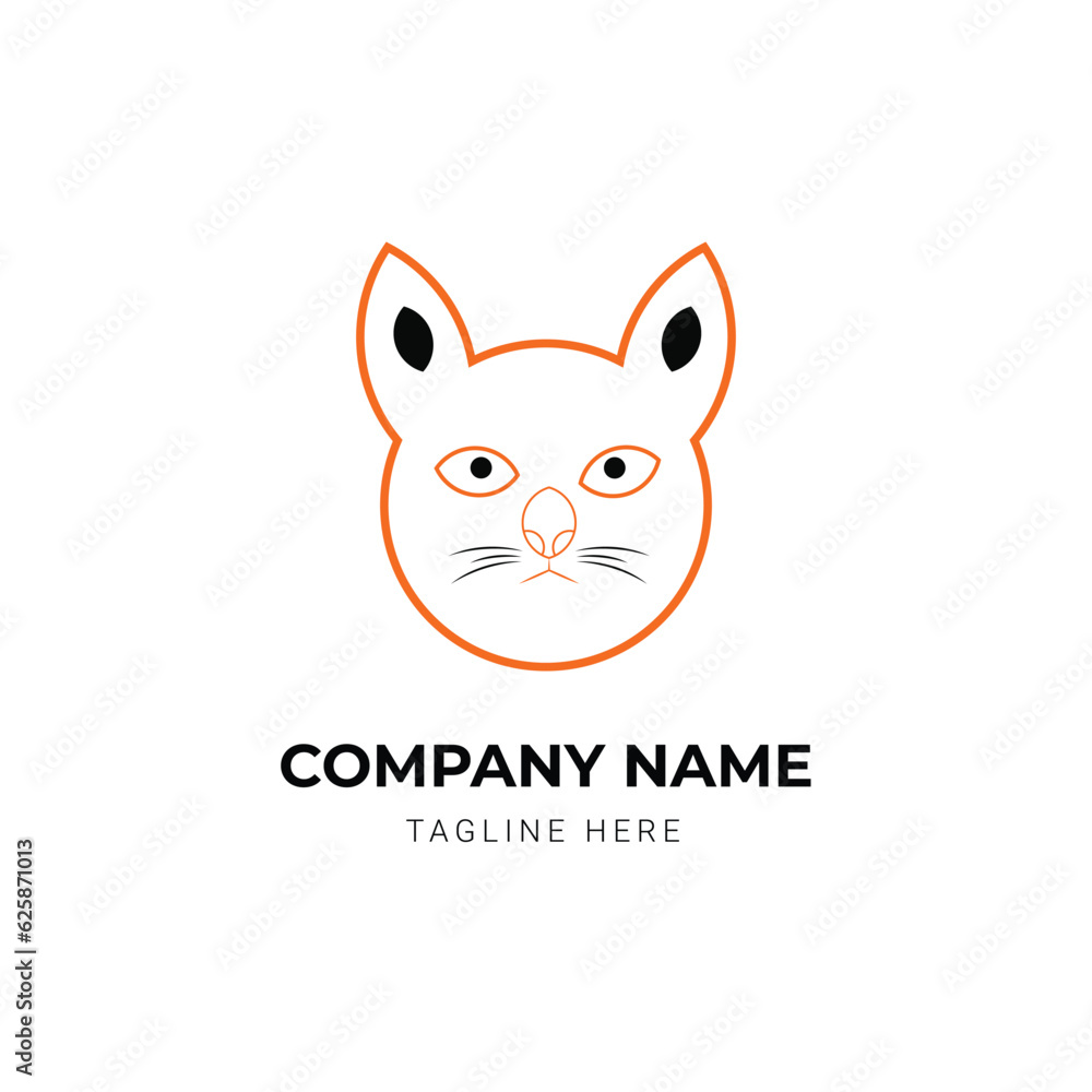 Obraz premium modern animal logo design template