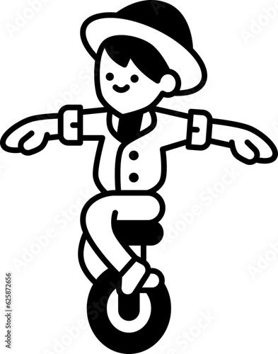 unicyclist  icon photo
