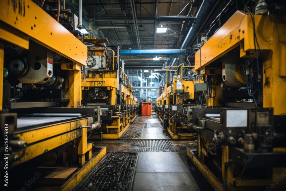 Metal Stamping Facility, Generative AI Metal Stamping Facility, Generative AI