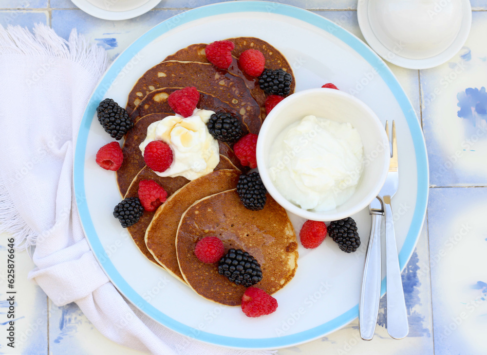 Homemade protein pancakes with skyr Homemade protein pancakes with skyr