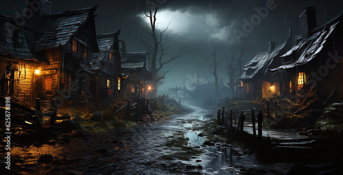 Halloween night in the park