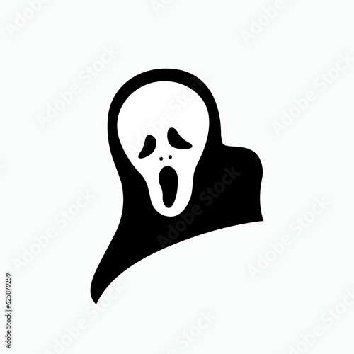 Scream Horror Character Icon. Scary Symbol - Vector, Sign for Design, Presentation, Website or Apps Elements.