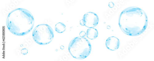 Bubble PNG. PNG format Set of realistic soap bubbles. Bubbles are located on a transparent background. Water glass bubble realistic 