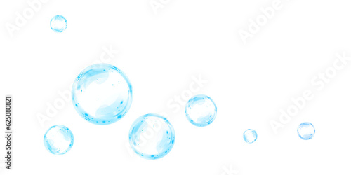 Bubble PNG. PNG format Set of realistic soap bubbles. Bubbles are located on a transparent background. Water glass bubble realistic 
