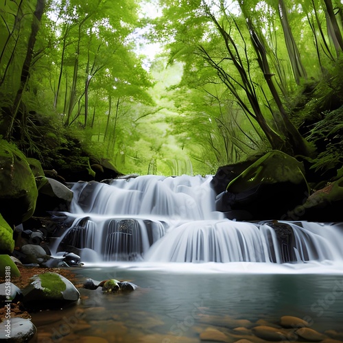 waterfall in jungle © Ben