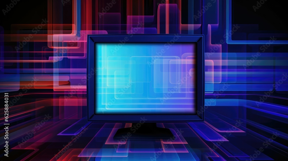 Old tv scan line monitor for glitch overlay. Abstract background with copy space for text. Generative AI Old tv scan line monitor for glitch overlay. Abstract background with copy space for text. Generative AI