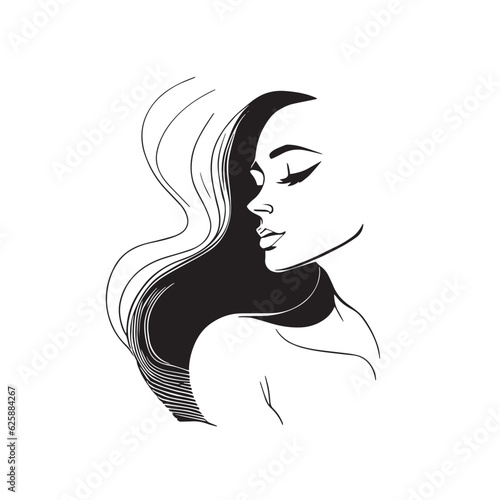 beautiful woman face beauty salon