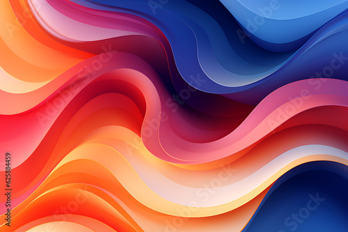 abstract watercolor swirls in vibrant hues Generative AI © Thararat