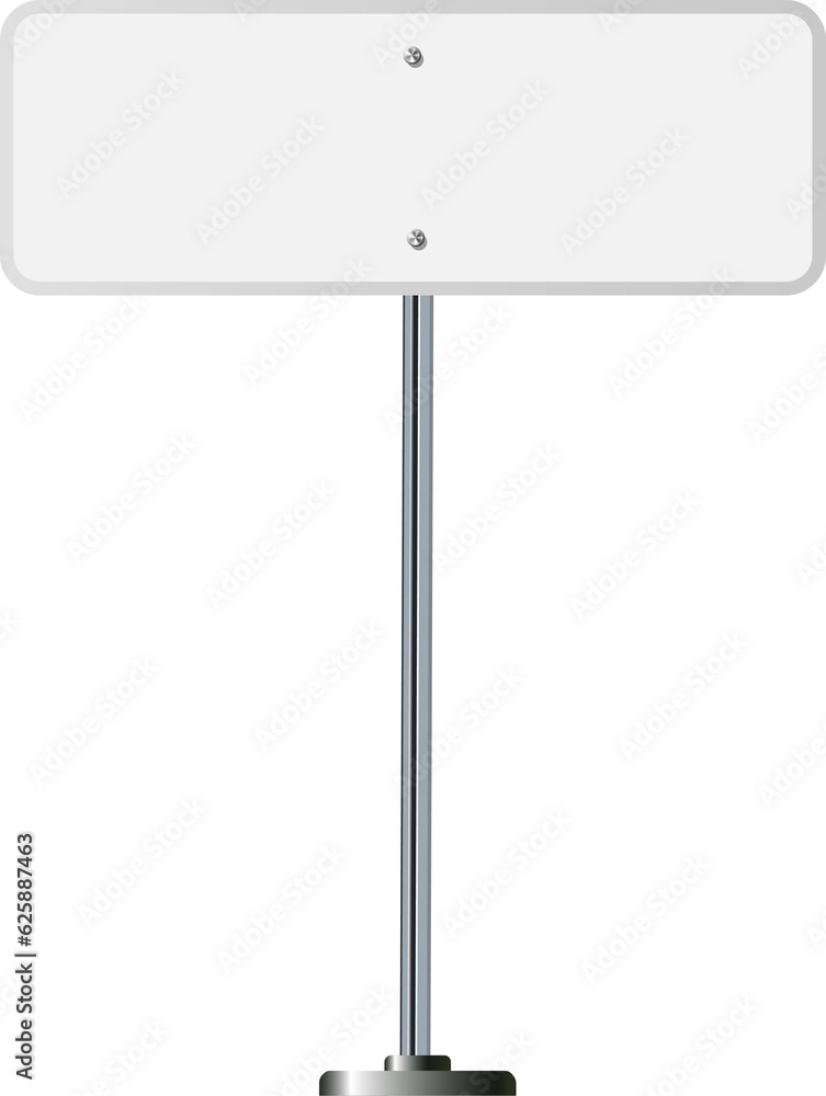 Road, traffic signs. Highway signboard on metal pole. Blank white board with place for text. Directional signage and wayfinder. information sign Road, traffic signs. Highway signboard on metal pole. Blank white board with place for text. Directional signage and wayfinder. information sign