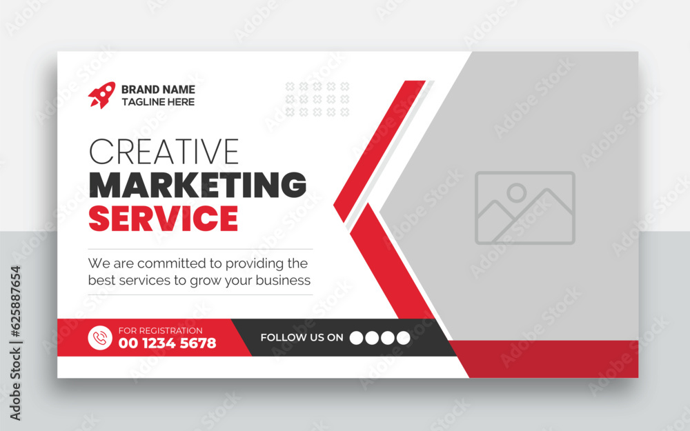 Business youtube thumbnail and web banner design template Business youtube thumbnail and web banner design template