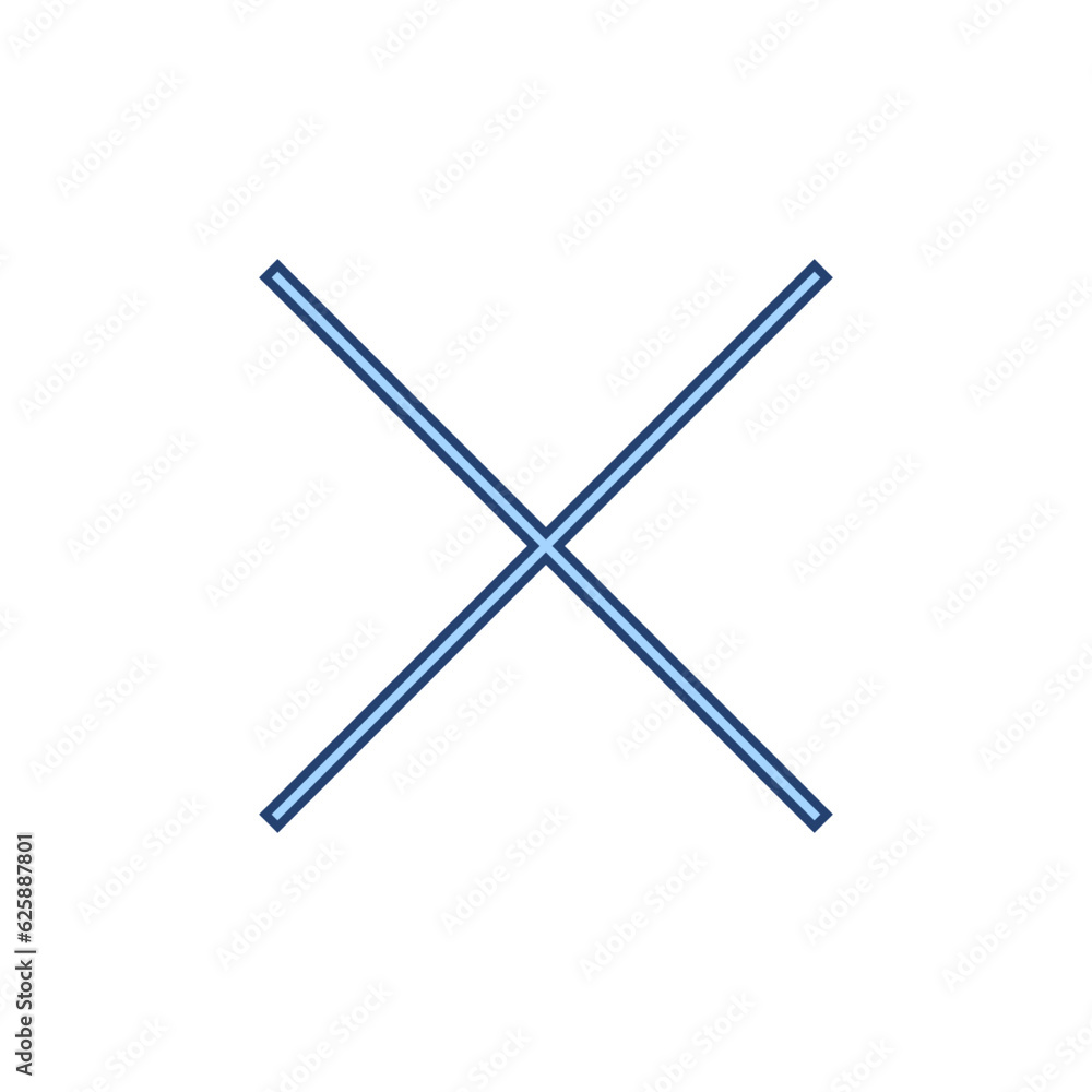 Close icon vector. Delete sign and symbol. cross sign Close icon vector. Delete sign and symbol. cross sign