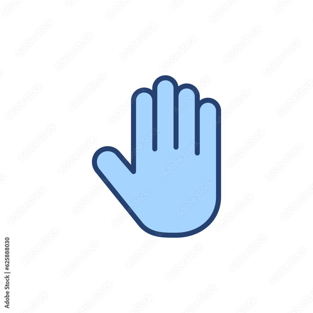 Hand icon vector. hand sign and symbol. palm Hand icon vector. hand sign and symbol. palm