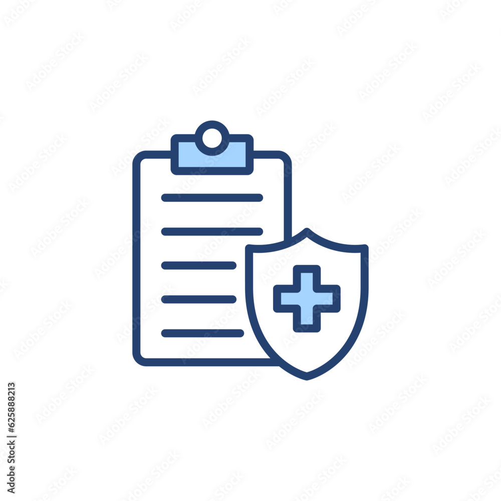 Medical insurance icon vector. health insurance sign and symbol Medical insurance icon vector. health insurance sign and symbol